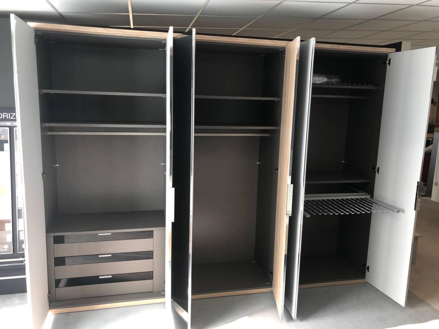 Nolte - Schlafzimmer Horizont 110 Concept Me 500 Alegro 2 Sonoma Eiche Nachbildung Glas Seidengrau - 4