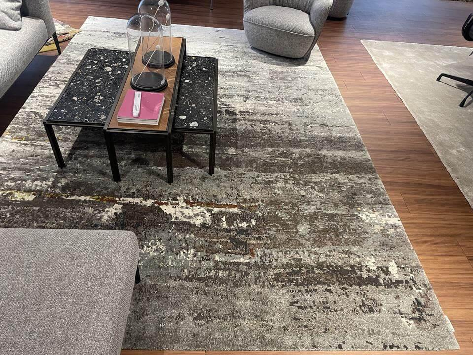 Walter Knoll - Teppich 350x250 Chumwi Handgeknüpft Grau Beige - 5