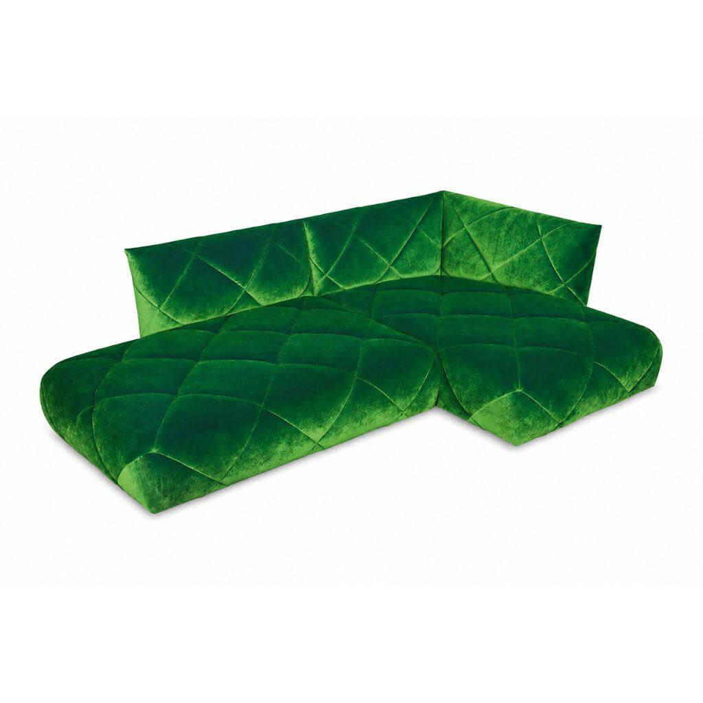 Bretz - Ecksofa Teratai Stoff 668430 Rain Forest Grün - 1