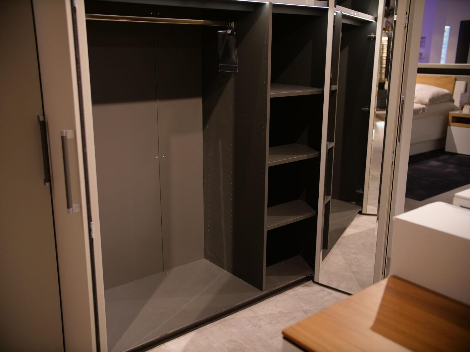 Hülsta - Systemeckschrank Multi Forma II Lack Grau Design T+U Griff U012 Lack Grau - 12