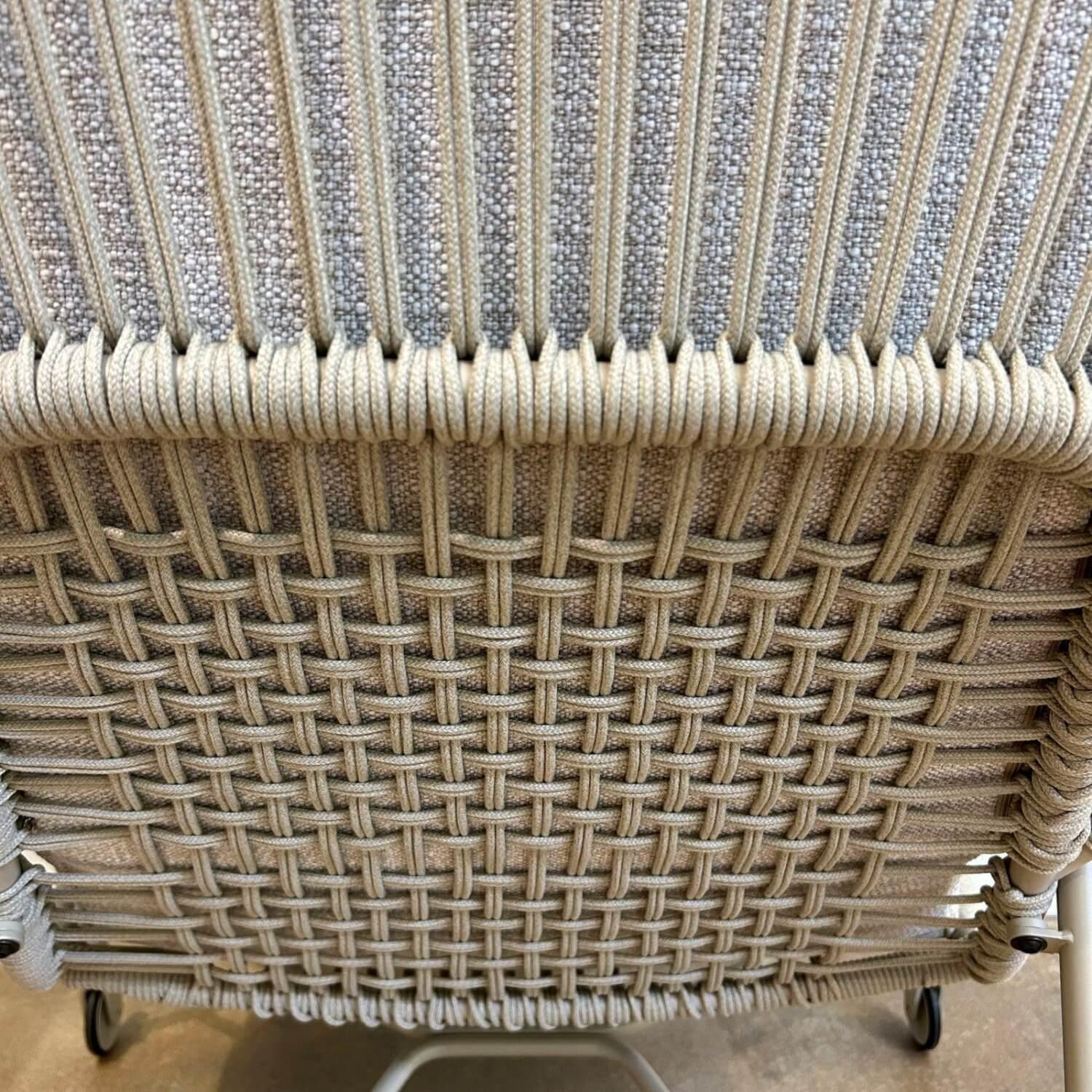 Walter Knoll - Sessel Shinzo Hybrid Outdoor Stoff Portofino Dune Beige Kordel Sand Gestell Metall Sand Beige Pulverbeschichtet Inklusive Hocker - 9