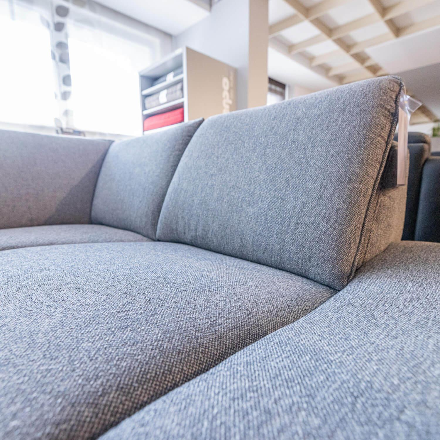 himolla - Ecksofa Spektra 1178 Bezug Stoff 24 Q2 Melang Mare Grau Metallfuß Anthrazit Pulverbeschichtet - 12