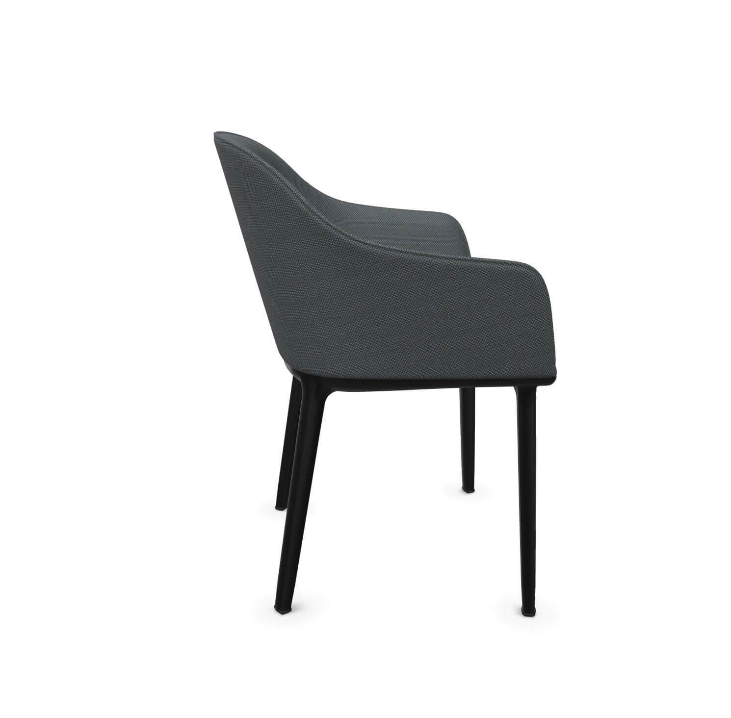 Stuhl Softshell Chair Bezug Stoff Eisblau Morrbraun Grau Untergestell Kunststoff Basic Dark 30 Schwarz