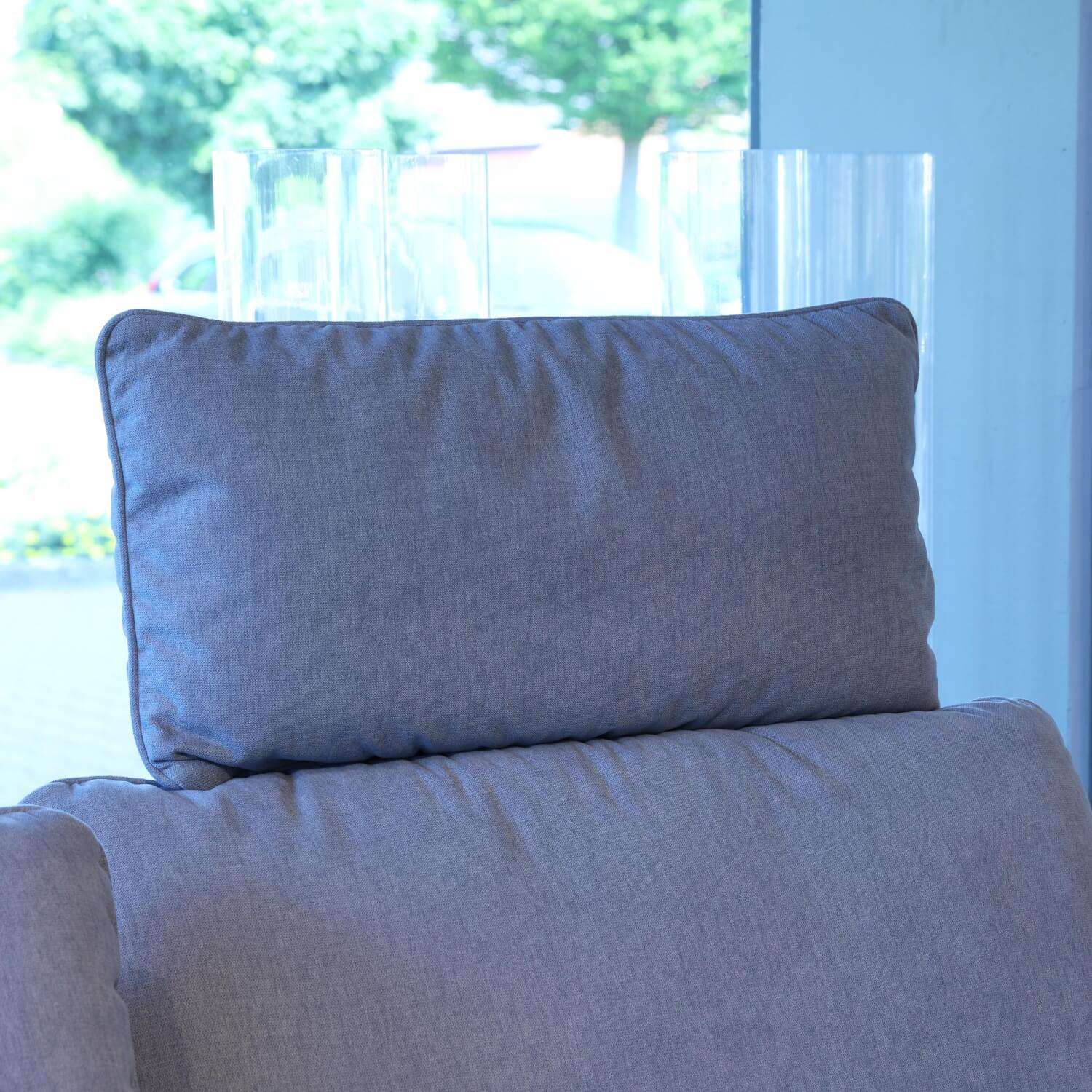 Contur - Ecksofa Co Vieste Bezug 0565 51 Ice Blue Quaderfuß 0681 Metall Schwarz Struktur - 5