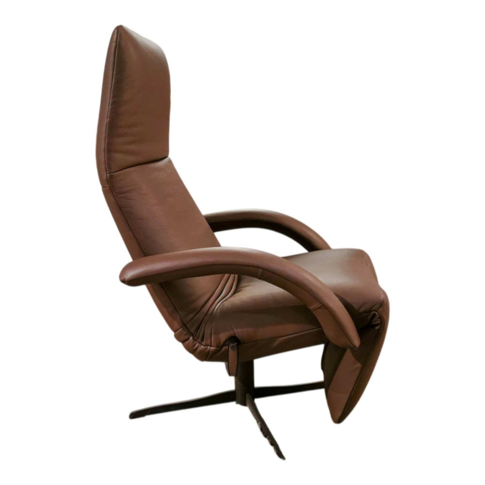 Jori - Relaxsessel Yoga Mono-Move Medi Leder Celia Truffo Dunkelbraun - 1