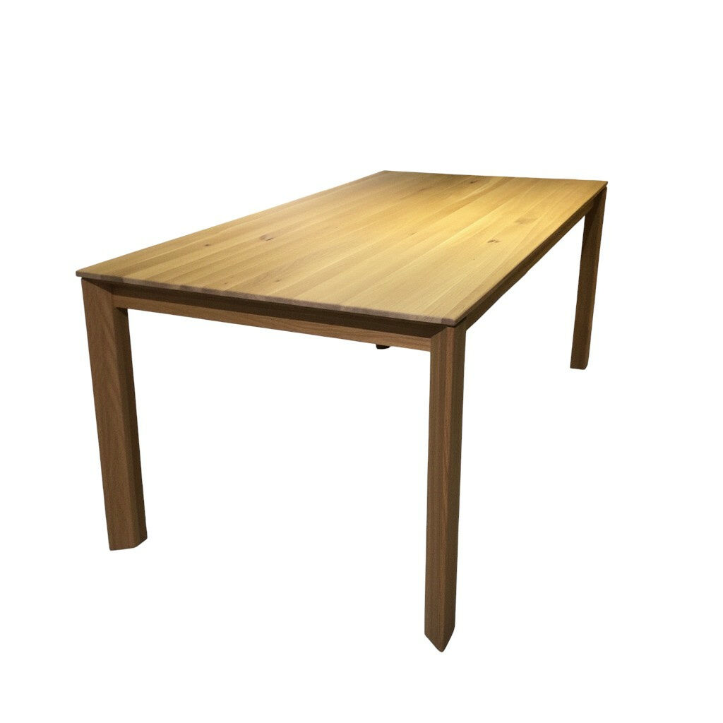 Wimmer - Esstisch Asteiche Bianco mit Gestellauszug - 1