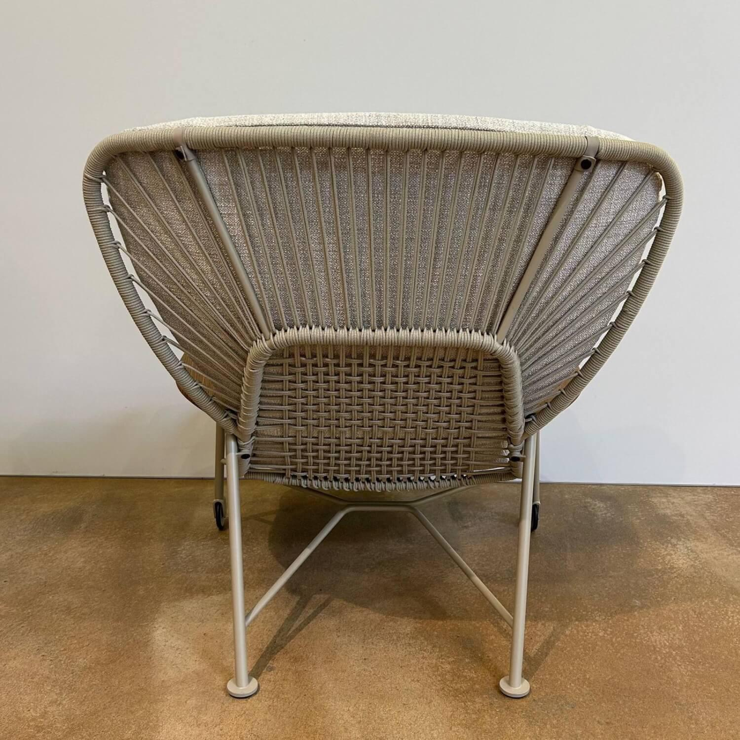 Walter Knoll - Sessel Shinzo Hybrid Outdoor Stoff Portofino Dune Beige Kordel Sand Gestell Metall Sand Beige Pulverbeschichtet Inklusive Hocker - 3