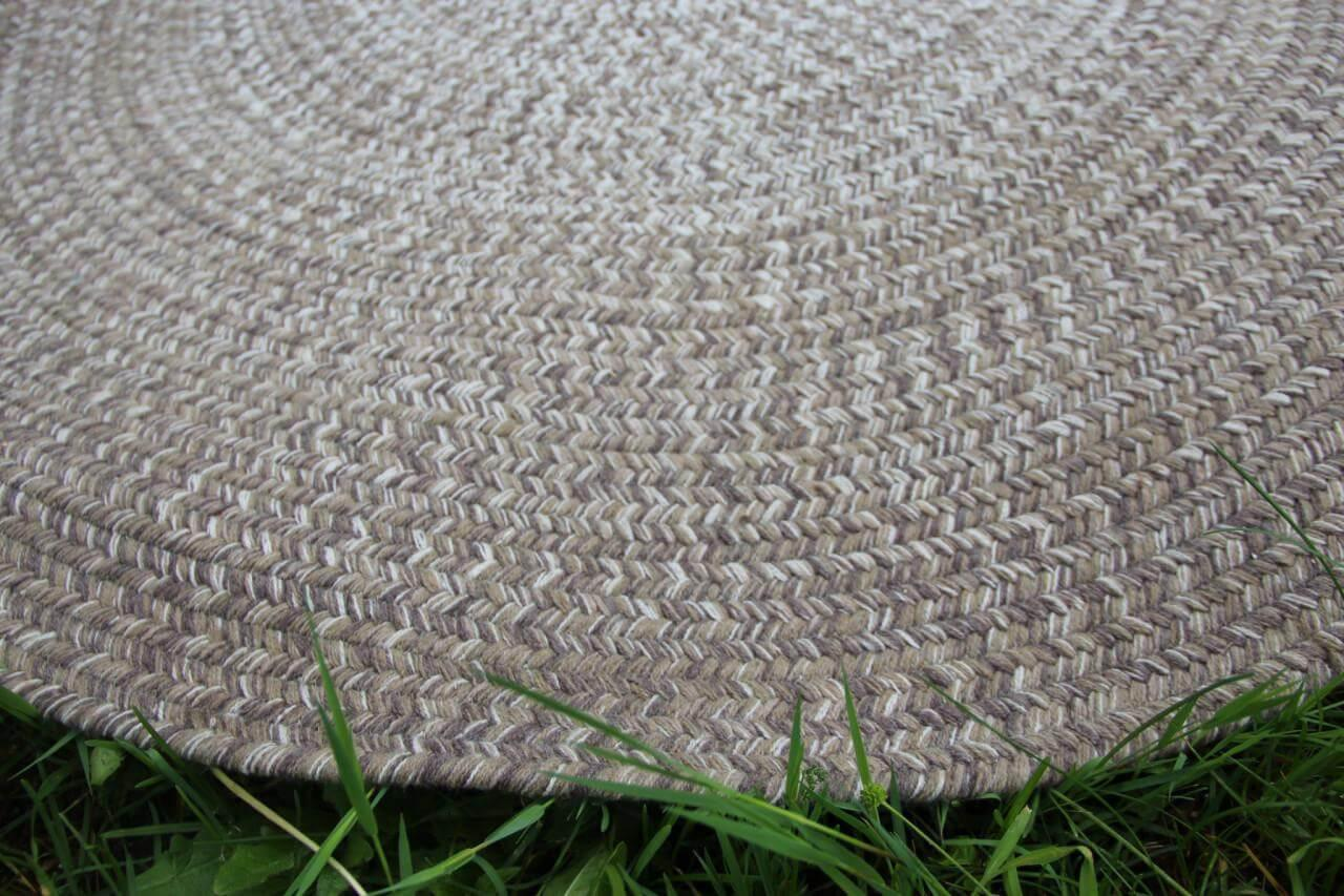 Gloster - Outdoor Teppich Rug  Geflochtenes Sunbrella Acryl Ombre Hazel Grau - 2