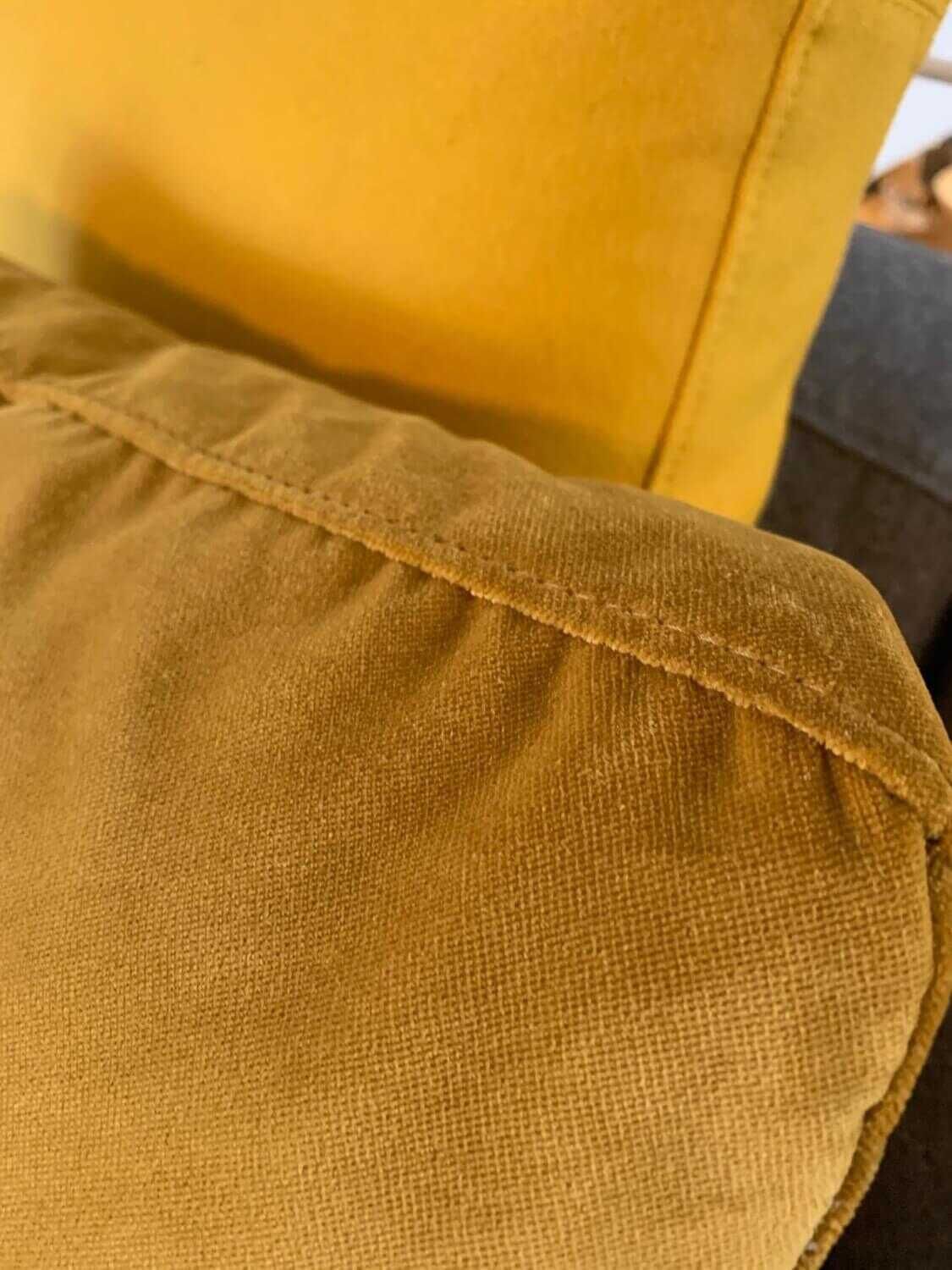 Flexform - Sofa Zeno Light Stoff Graumeliert Gestell Metall Brüniert mit 2 Kissen - 15