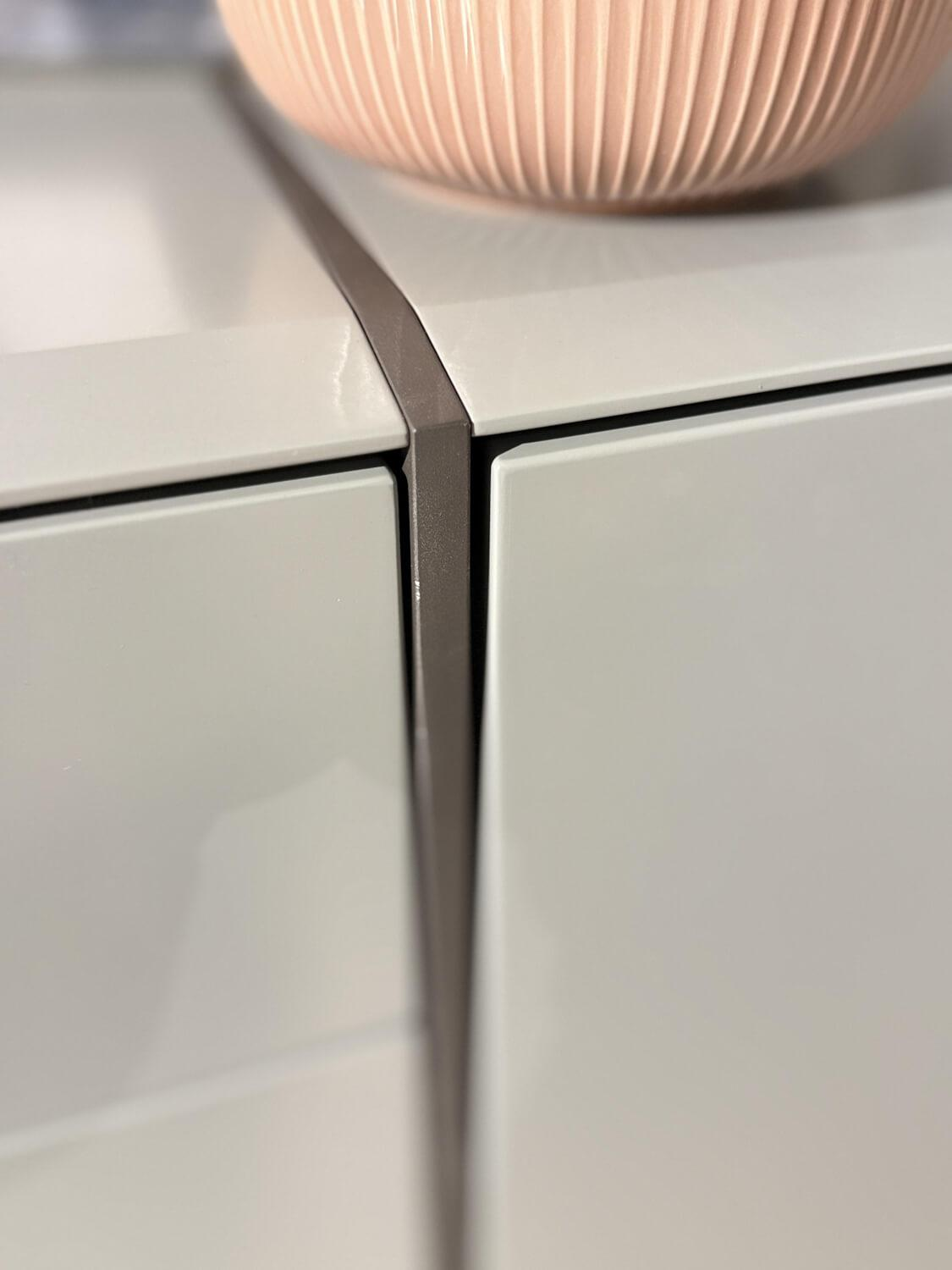 Hülsta - Sideboard Fonis Lack Grün Rosa Metallgestell Strukturlack Anthrazit - 9