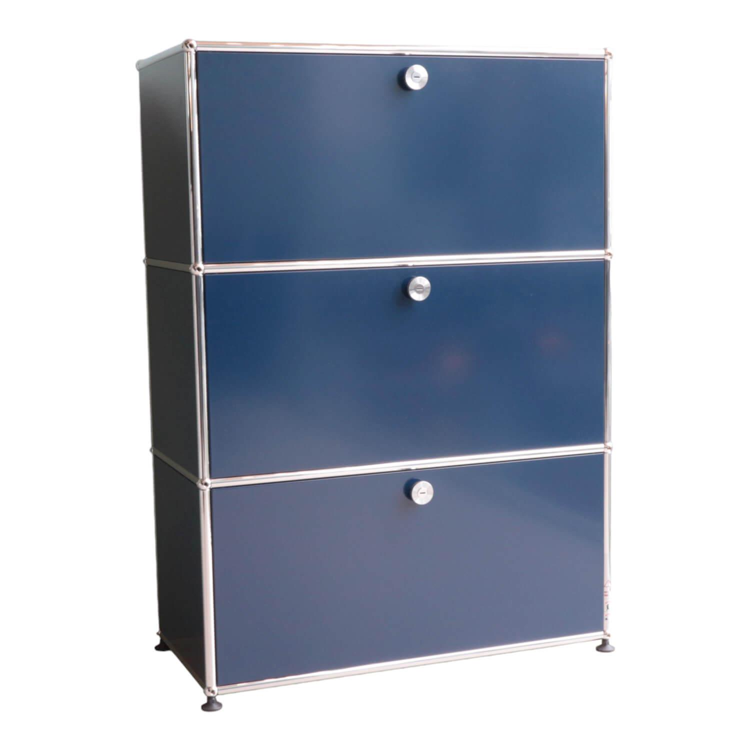 USM Haller - Home Office Regal Stahlblau - 1