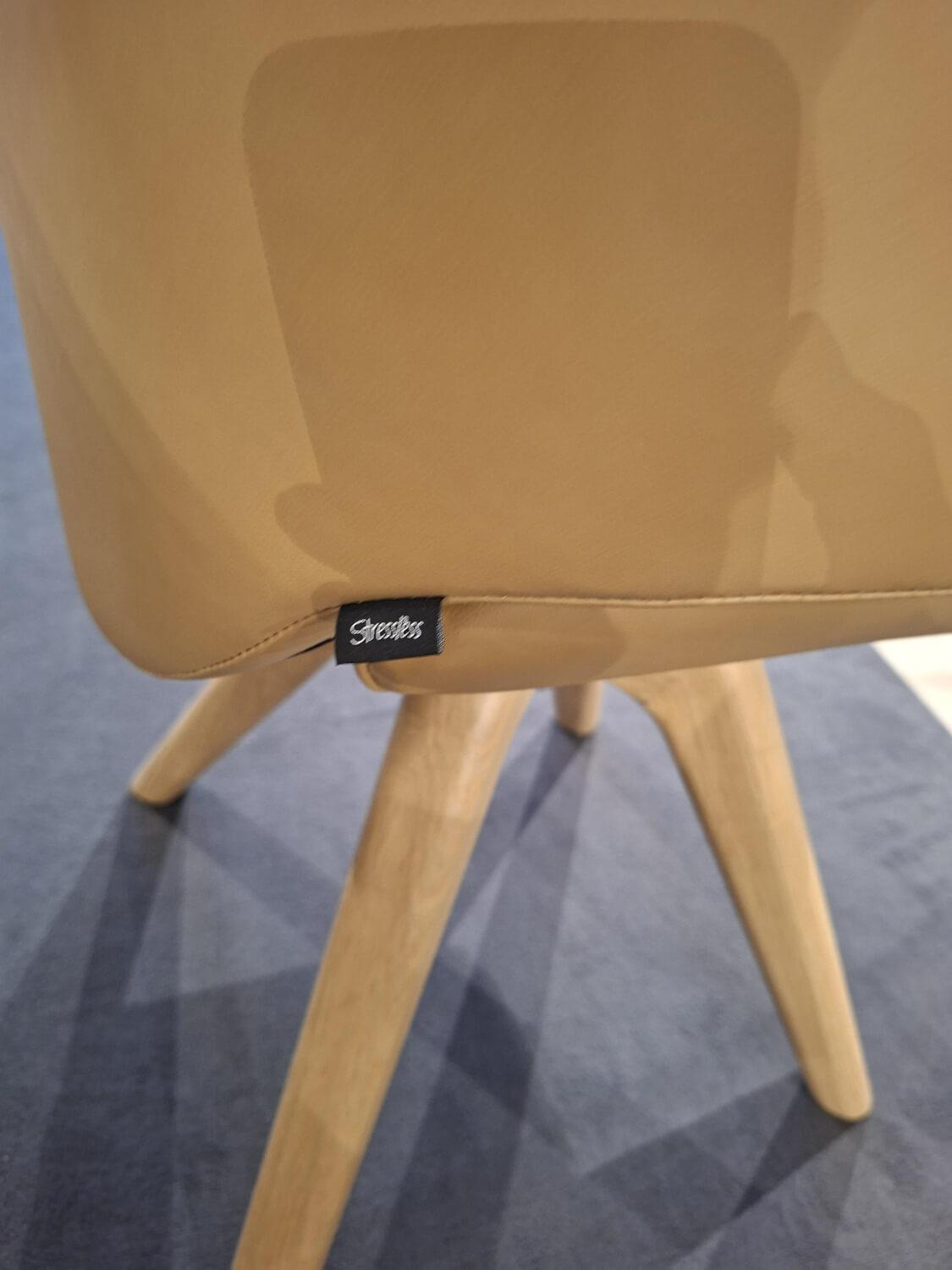 Stressless - 4er-Set Stuhl D150 Leder Paloma Almond Holz Eiche - 5