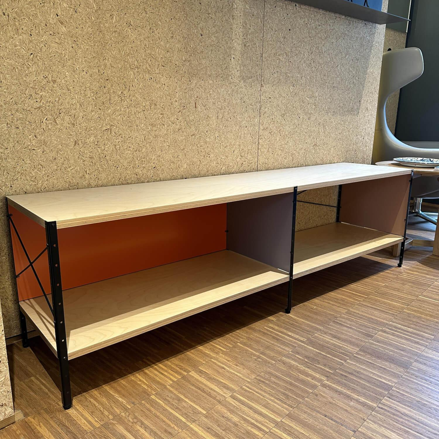 Vitra - Lowboard Eames Storage Units Ahornschichtholz Mit Birkenfurnier Braun Gestell Metall Und Aluminium Pulverbeschichtet Schwarz - 4