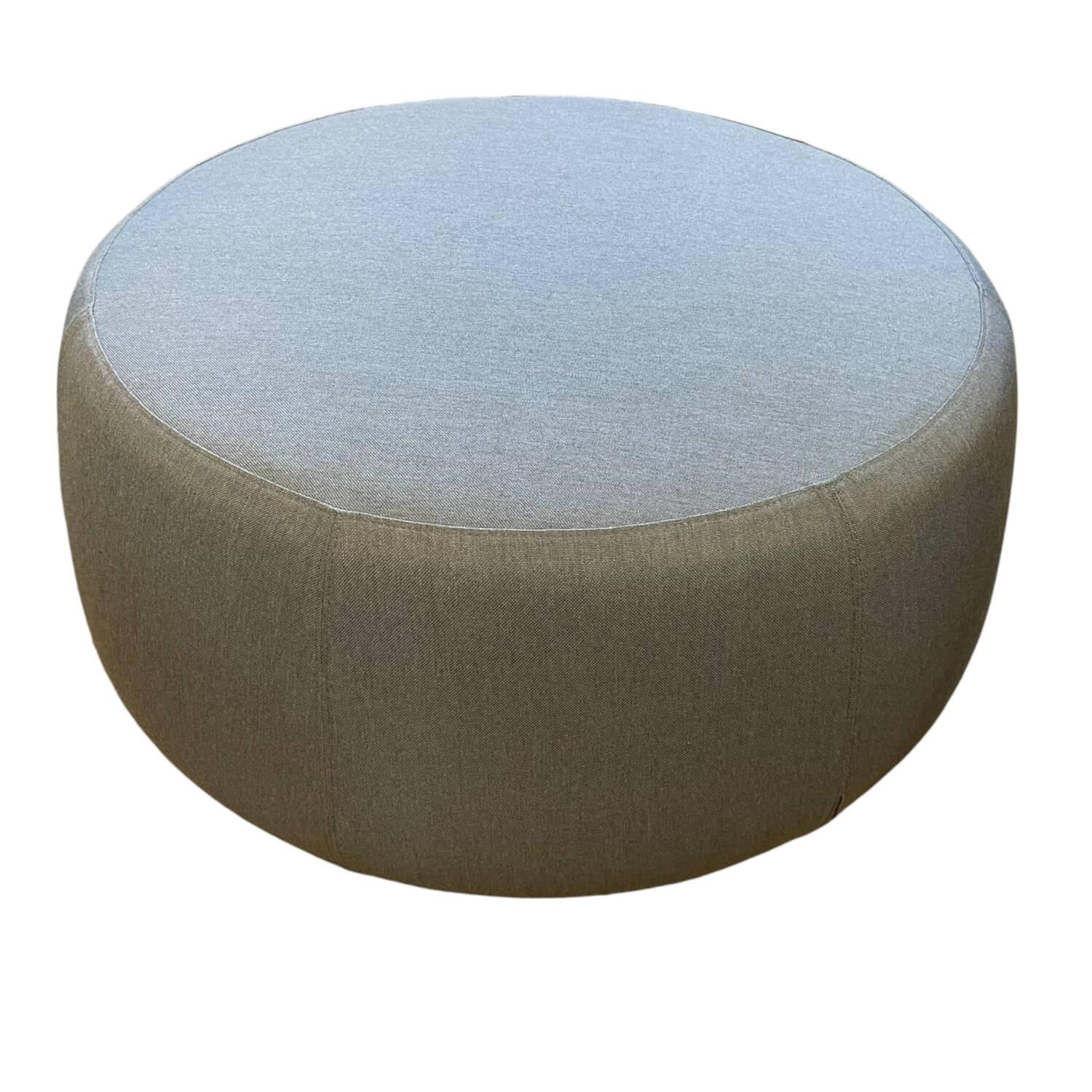 Tribù - Pouf Nomad Bezug Stoff Natté Carbon Sky Blau Grau Mit Dry Foam Gestell Kunststoff - 1