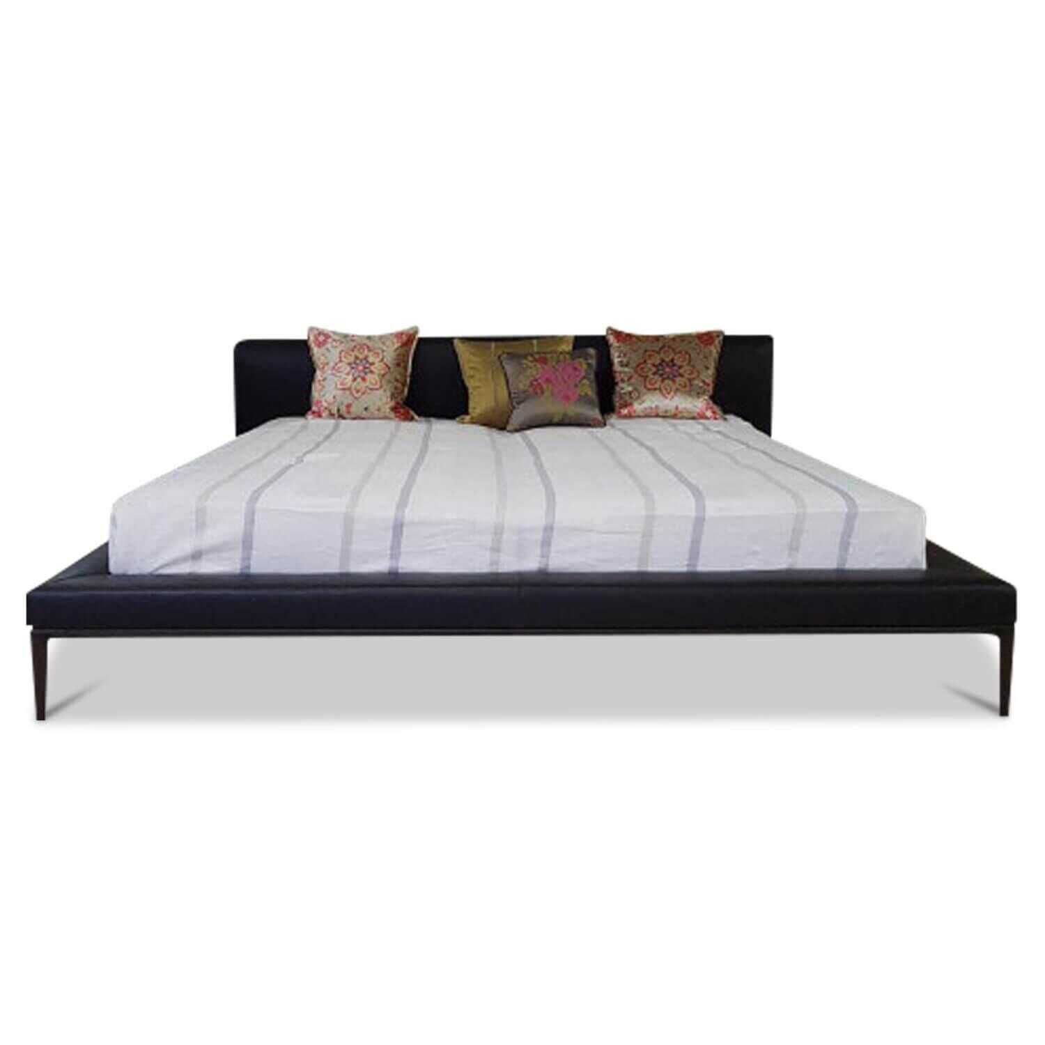 Walter Knoll - Polsterbett Jaan Bed 785-200 Leder Braun mit 2 Matratzen - 1