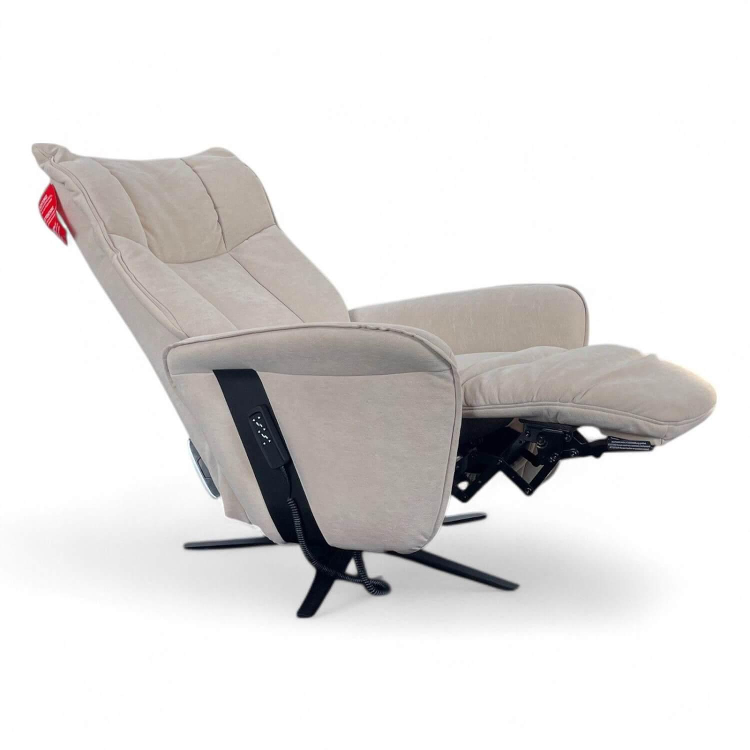 himolla - Sessel 7927 Easy Swing S Stoff Nuvano Natur Grau Sternfuß Metall Anthrazit Pulverbeschichtet 2 Motorig - 4