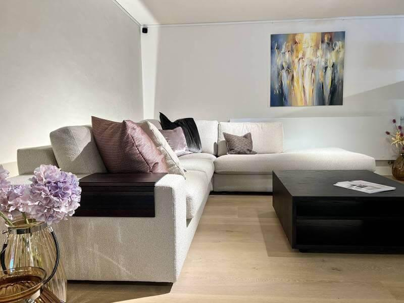 Bielefelder Werkstätten - Ecksofa Inspiration Stoff Rheet BW1790-373 Hellbeige - 5