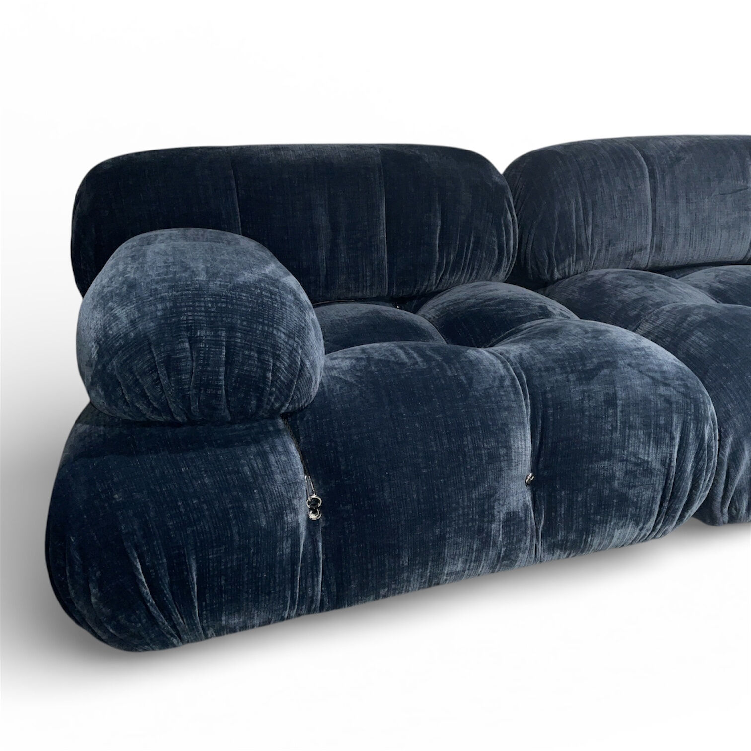 B&B Italia - Modulsofa Camaleonda Room 3 Stoff 2617800 Enia Abyss Blue Blau Gestell Blindfüße - 2