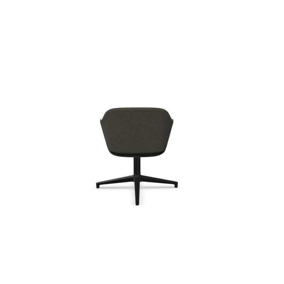 Stuhl Softshell Chair Bezug Stoff Warmgrey Grau Vierstern Gestell Aluminium Basic Dark 30 Schwarz Mit Filzgleitern