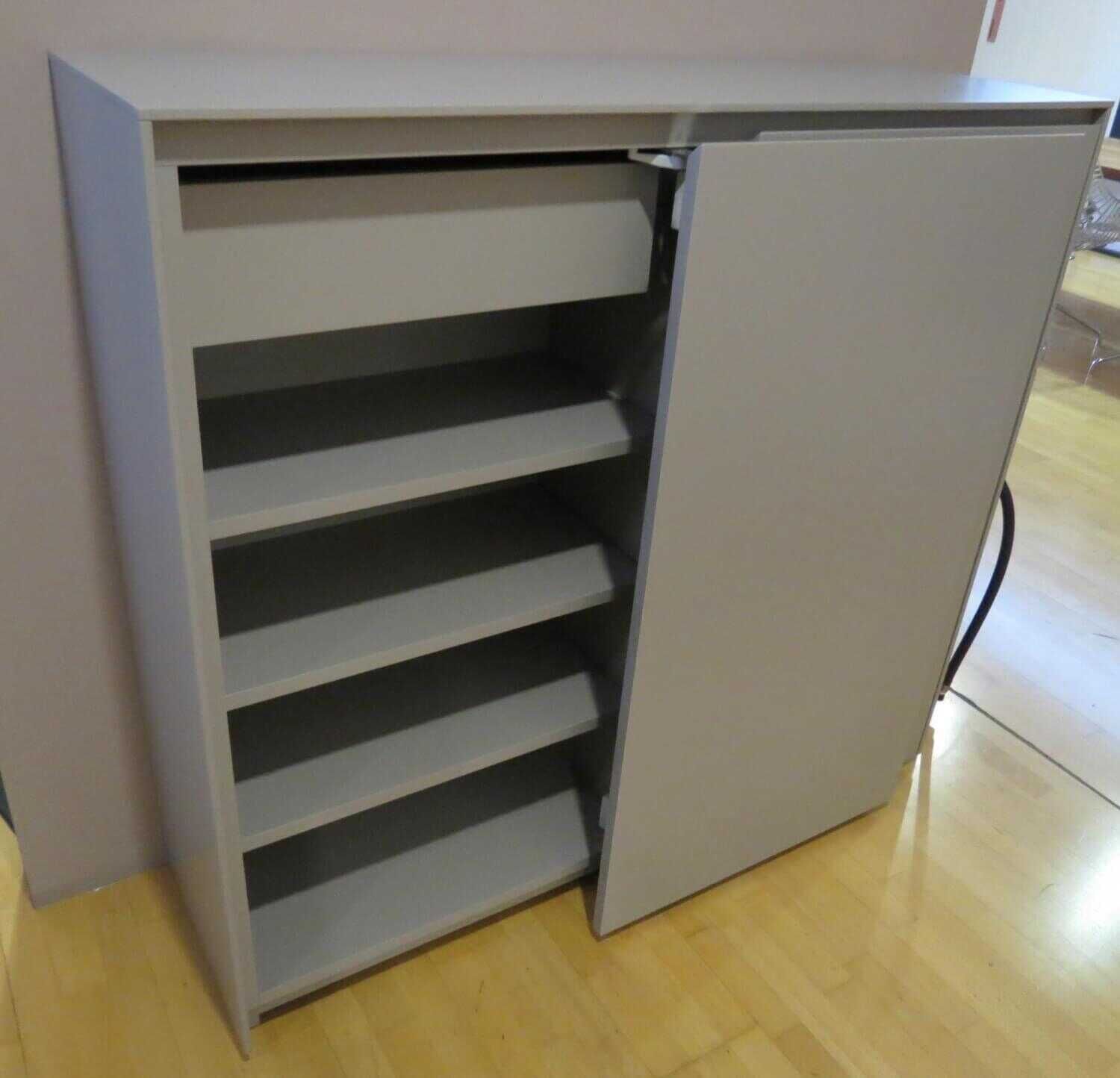 Schönbuch - Highboard Plain Lack Kieselstein 59 mit 2 Schiebetüren - 5
