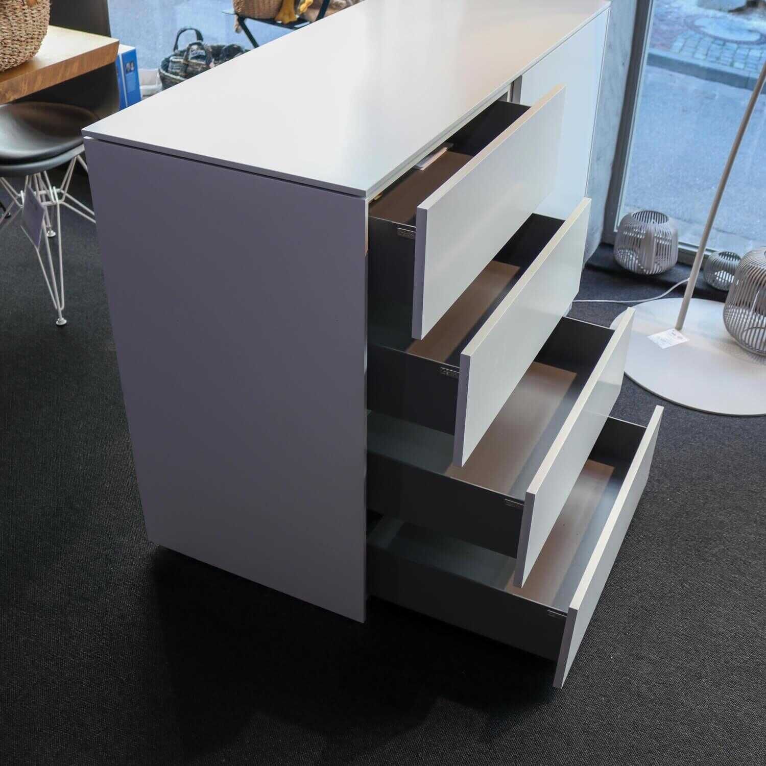 Interlübke - Kommode Cube Fine Raumteiler Lack Matt Greige - 4