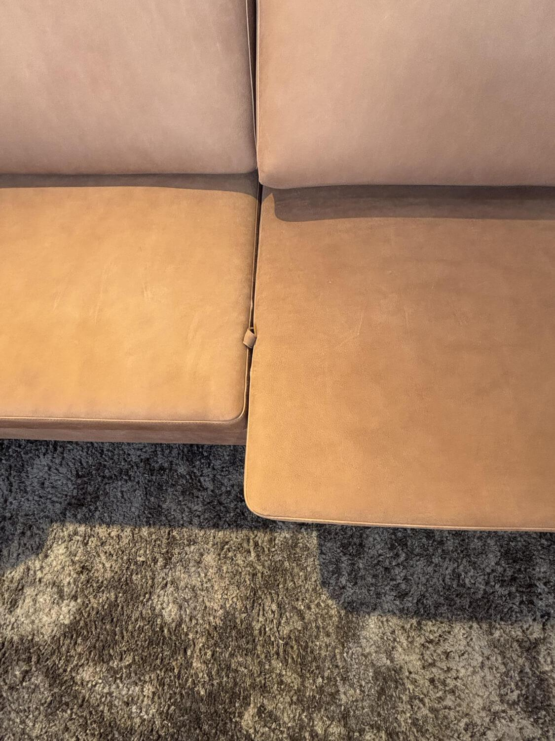 Brühl - Ecksofa Alba 55/70 Leder Taron 45 Cognac Braun Metallfüße Schwarz - 6