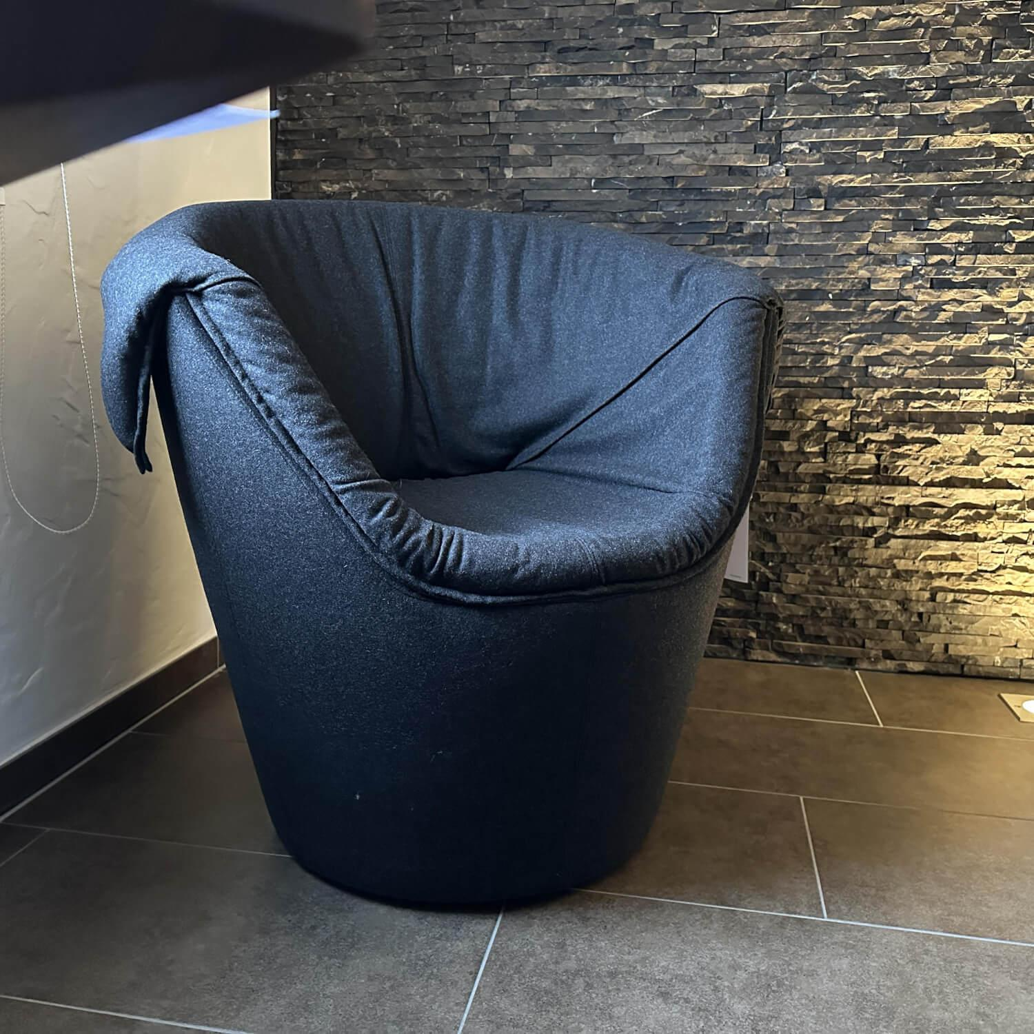 Werther - 2er-Set Sessel Zipfel Stoff 2250 Grau - 8