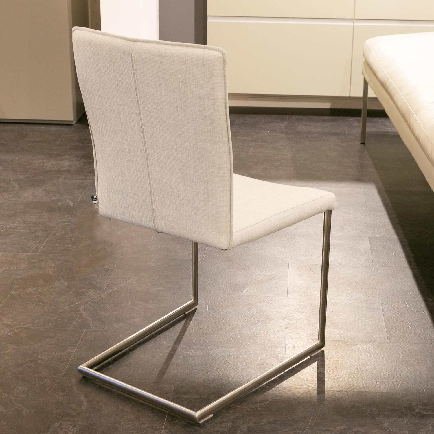 WK Wohnen - Upholstered Bench With Armchair And 3 Chairs Leather Toledo Pearl White Cream - 10