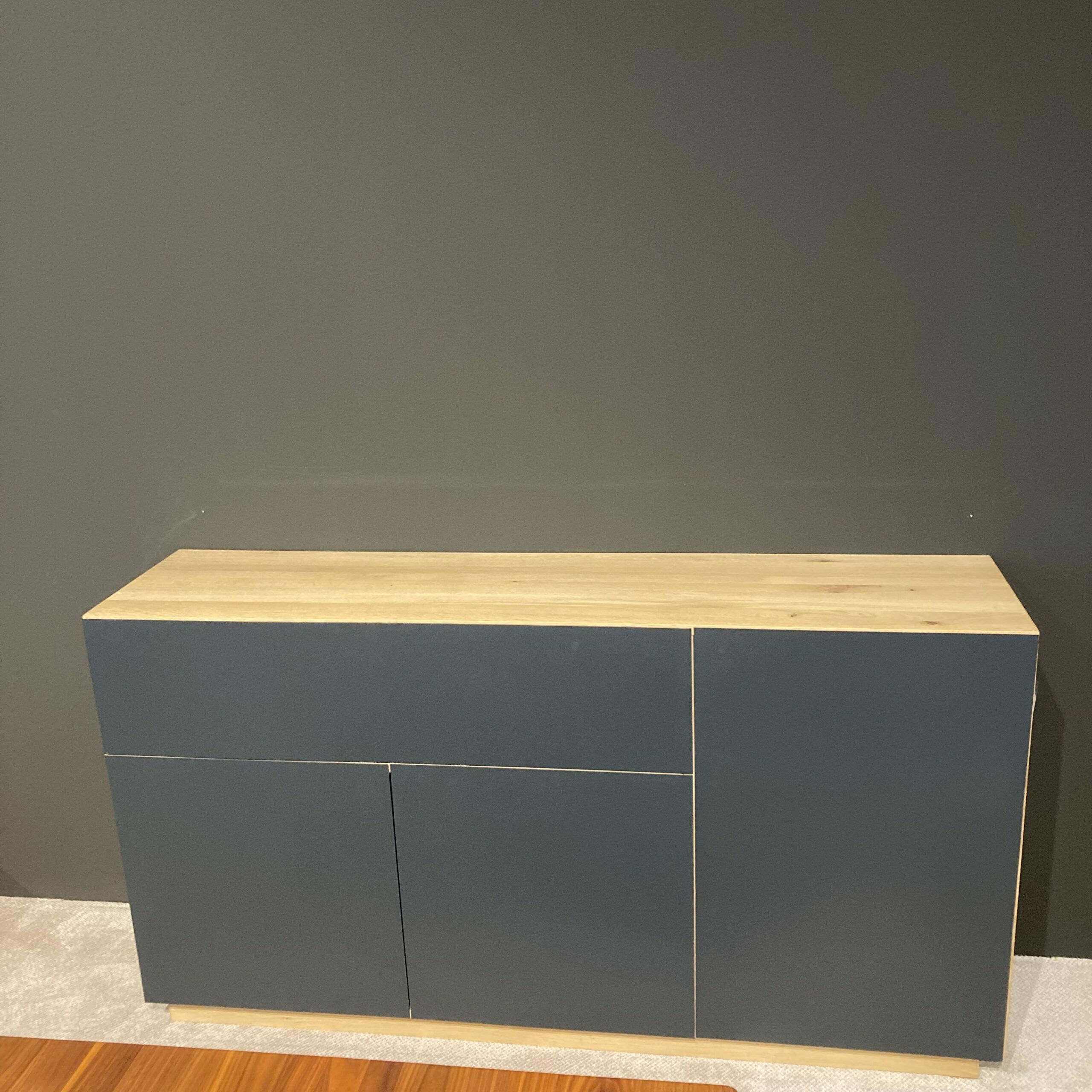 Wimmer - Sideboard Weira LIJ-152225 Metall Schwarzgrau Asteiche Rustikal Bianco Inklusive Besteckeinsatz - 4