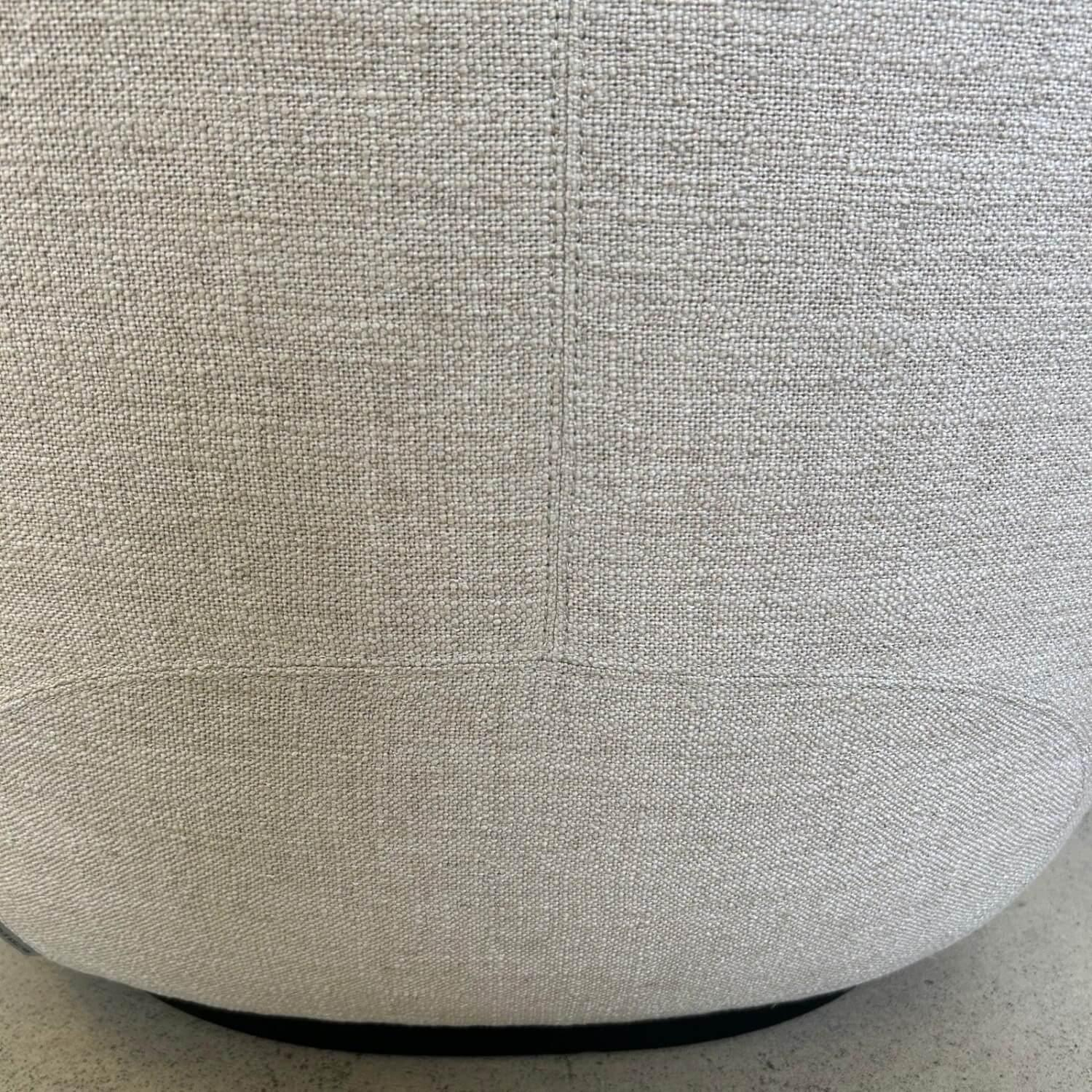 Walter Knoll - Sessel Ishino 195 10 Stoff Gaia 7892 Linen Grau Beige Sockel Holz Schwarz Lackiert Mit Kunststoffgleitern - 3
