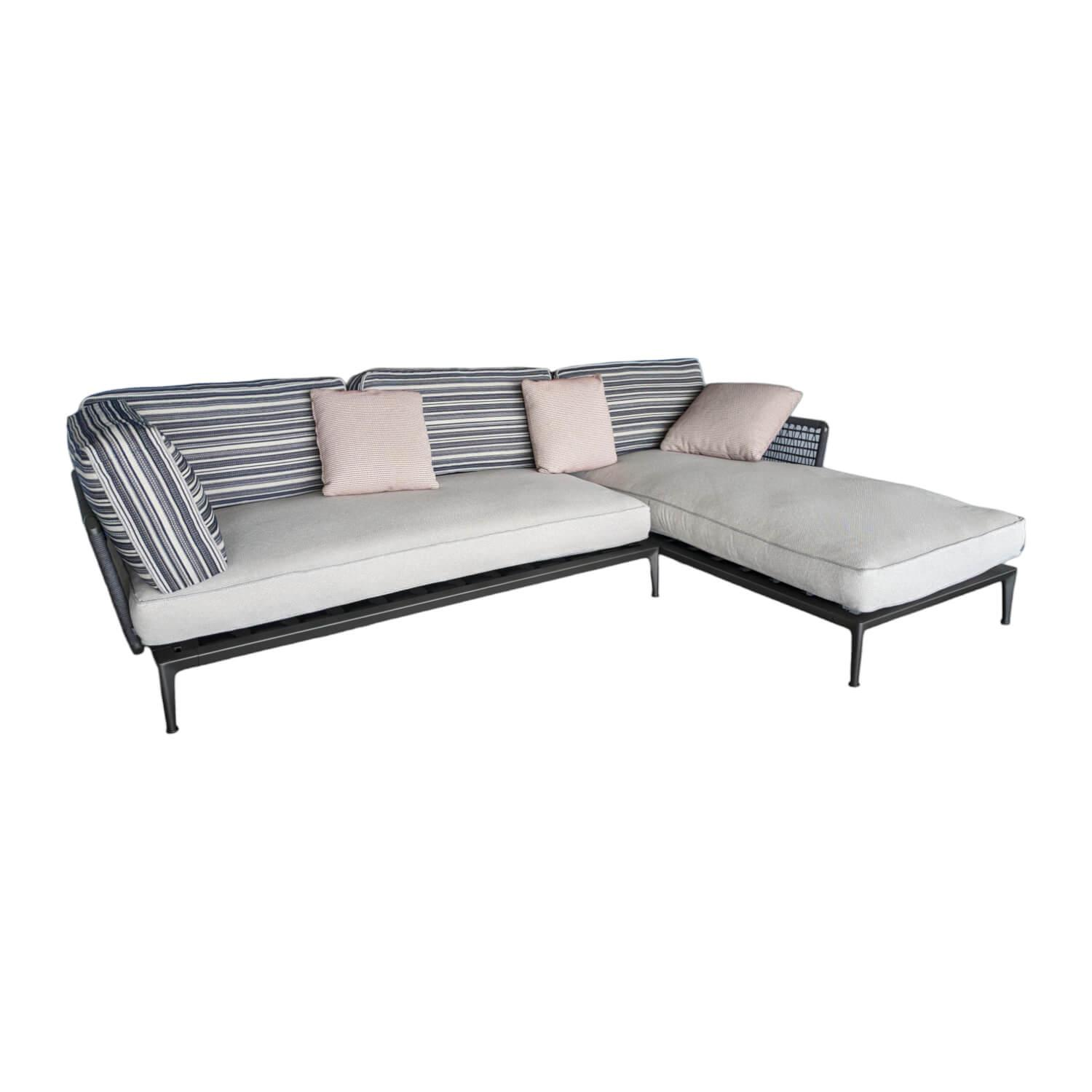 B&B Italia - Ecksofa Ribes Outdoor Stoff Elisir Nature mit 7 Kissen - 1
