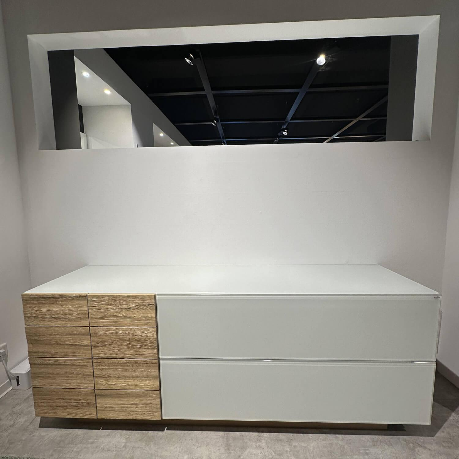 Voglauer - Sideboard Veron In Wildeiche Geölt Front In 2305 Glas Optiwhite - 8