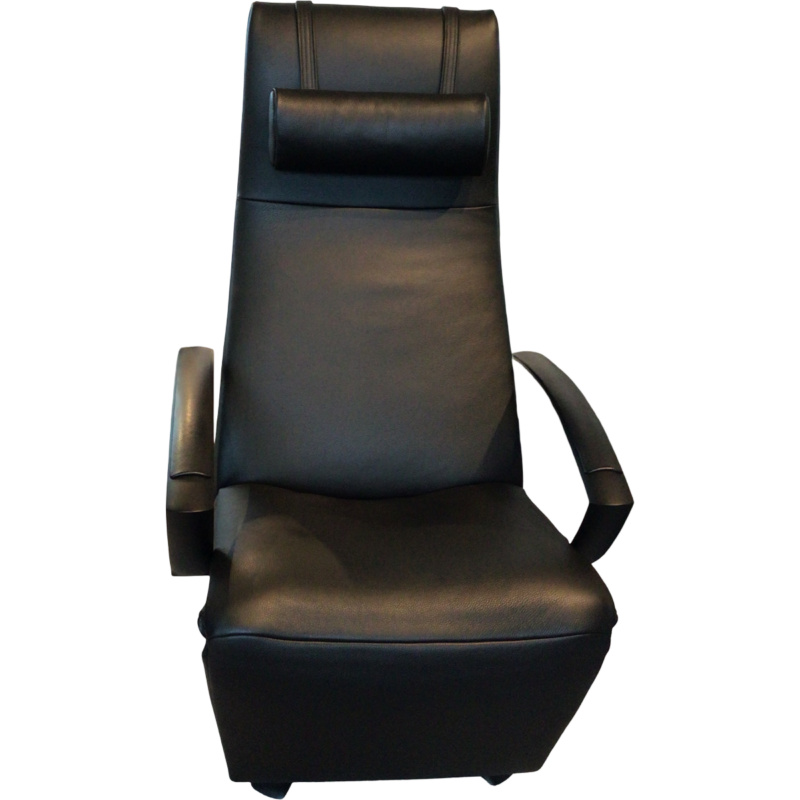 Jori - Relaxsessel Brainbuilder JR 7760 Leder Celia Nero Schwarz Gestell Metall Schwarz Lackiert - 1