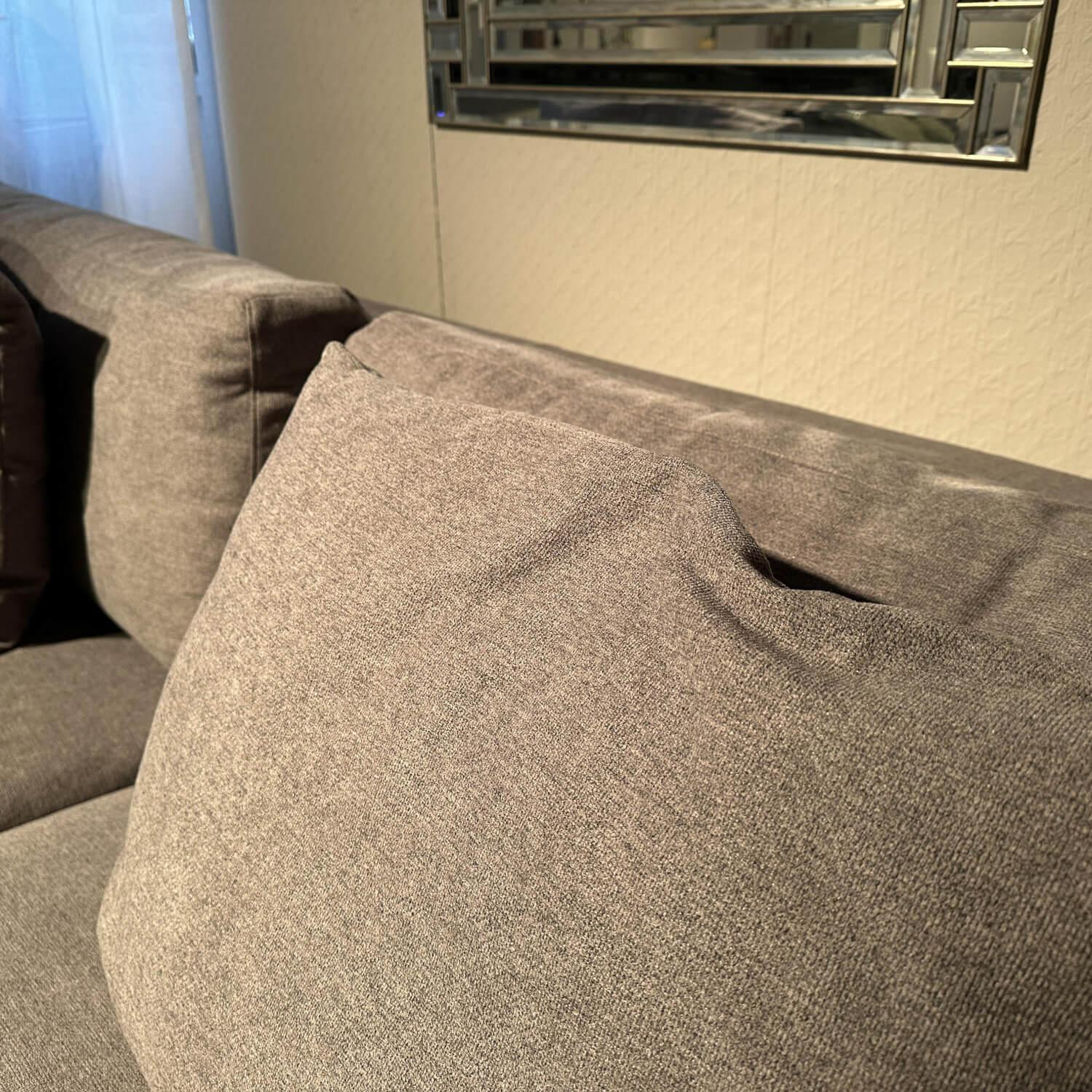 Bielefelder Werkstätten - Sofa Inspiration Stoff S Lario BW1745 181 Grau Füße Edelstahl - 5