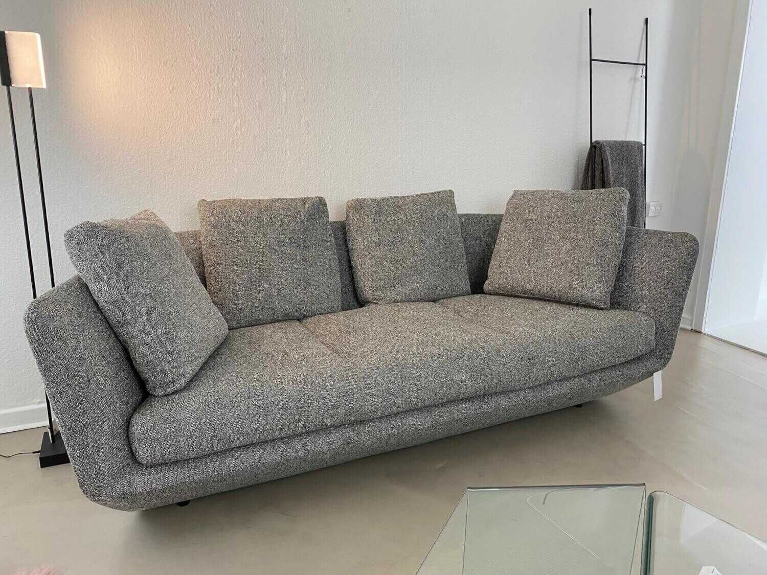 bensen-sofa-aura-220-stoff-chanel-51-grau-f-C3-BC-C3-9Fe-metall-96b5e557dcf1 Bensen - Sofa Aura 220 Stoff Chanel 51 Grau Füße Metall - 1