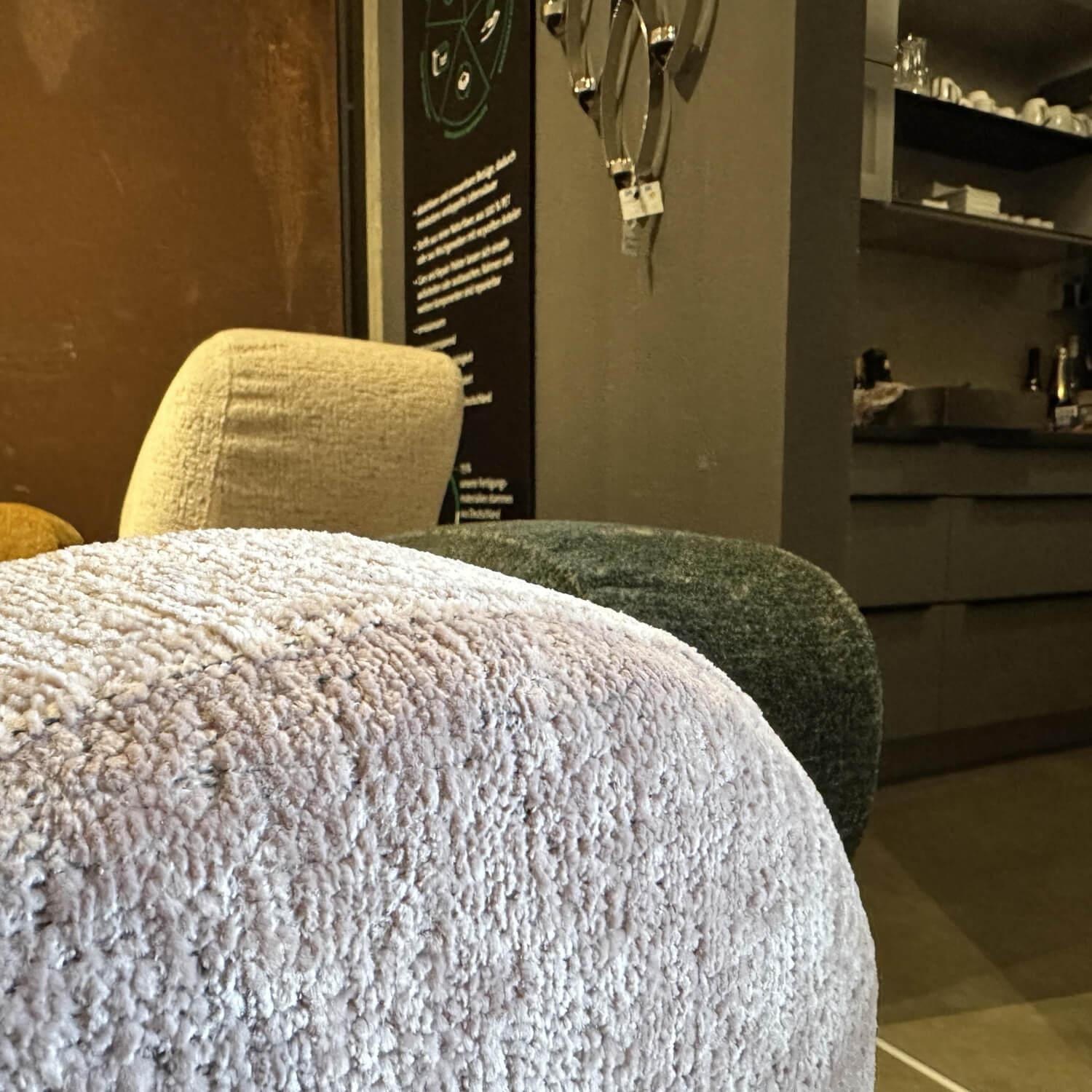 Brühl - Sofa Mosspink Stoff 4401 92 Grau 75 Gelb 45 Creme 35 Grün 80 Rosa Füße Eiche Dunkel Geölt - 8