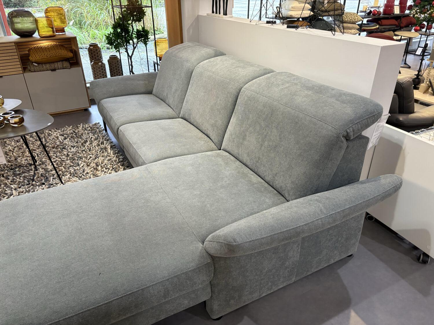 Activineo - Ecksofa Beauty Stoff Niagara Grün-Blau Füße Schwarz mit Relaxfunktion - 12