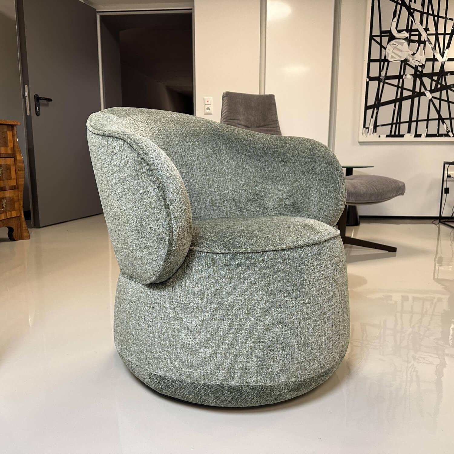 Bielefelder Werkstätten - Cocktail Nimbo Stoff Mabelle BW1807-232 Grün-Melange Drehbar - 5