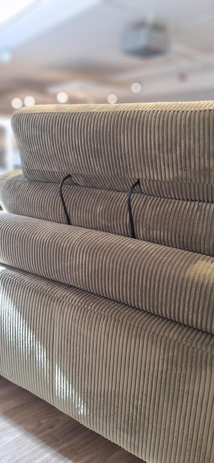 Activineo - Ecksofa Belladonna Stoff 3 Turtle Grün Gestell Schwarz - 11