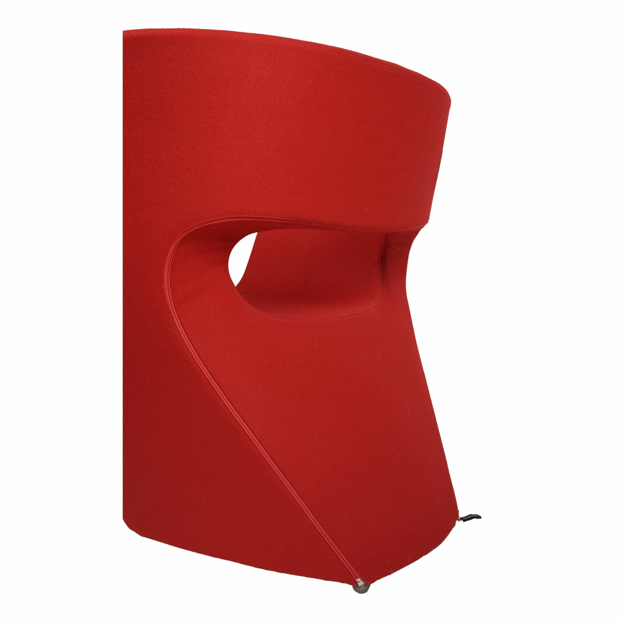Moroso - Sessel Victoria and Albert Stoff A0867 Divina 3 623 Rot Cat. W Reine Schurwolle - 2