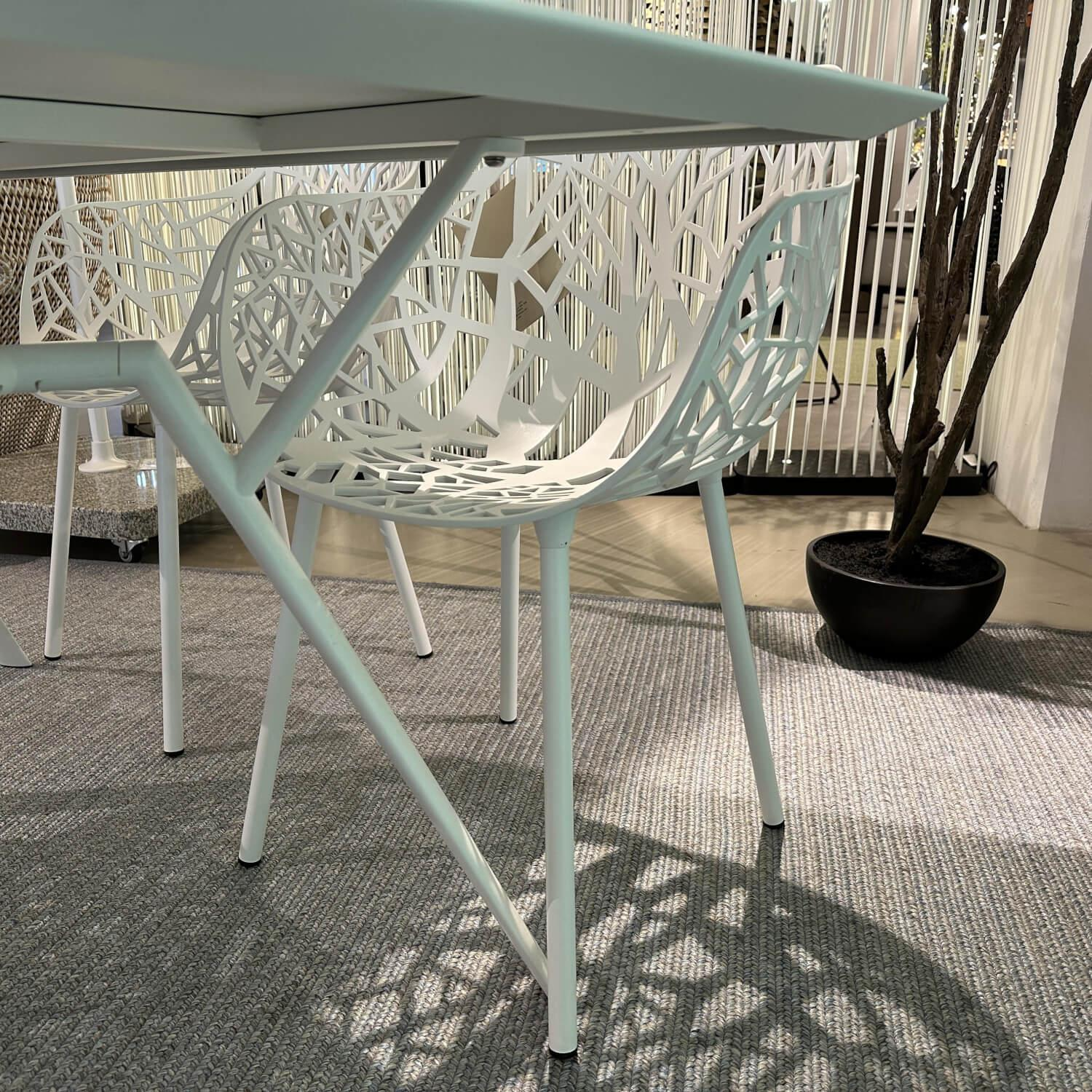 Fast - Outdoor Gruppe Radice Quadra Forrest Aluminium Weiß Pulverbeschichtet - 5