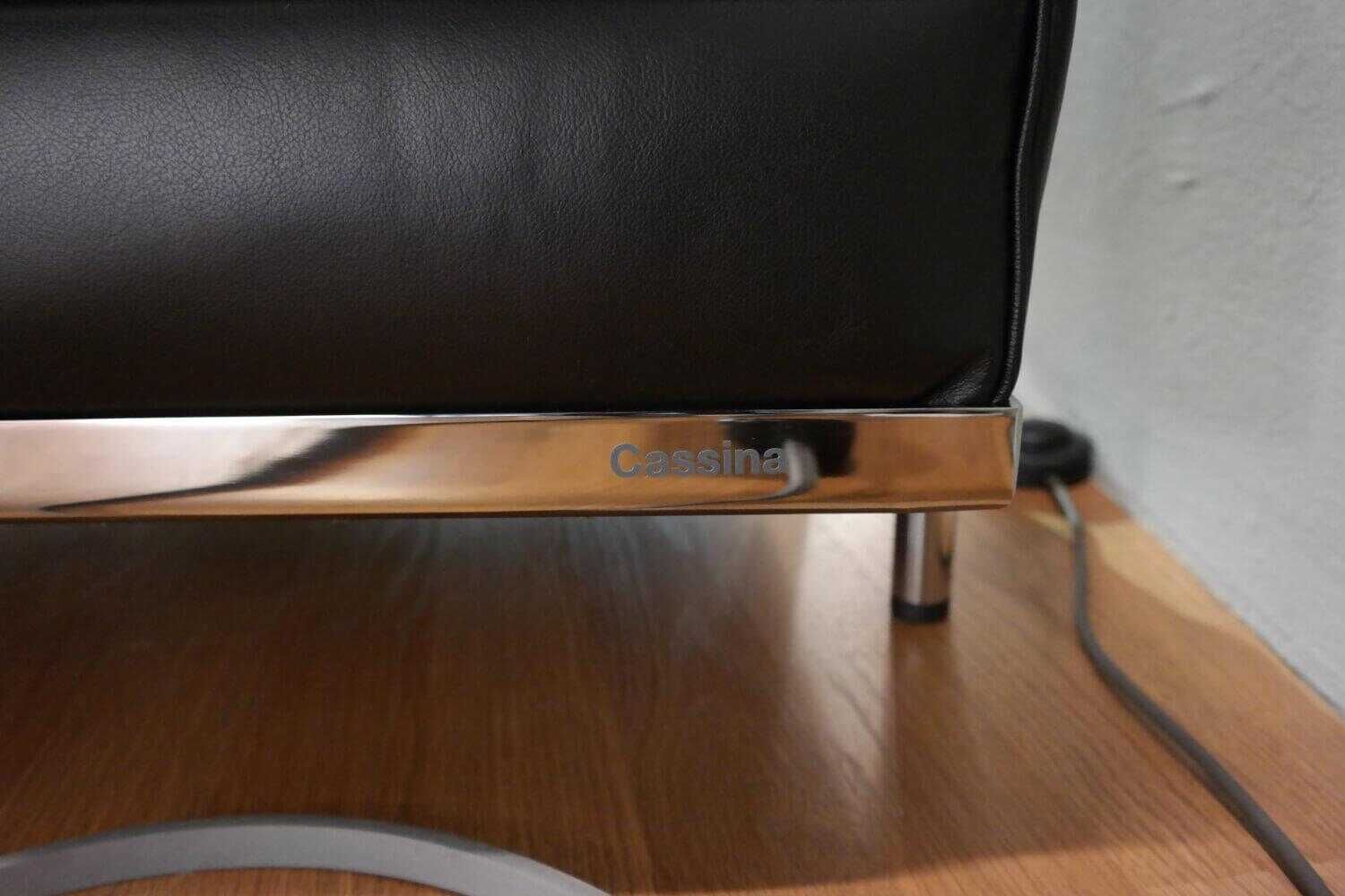 cassina-sessel-lc2-lcx-leder-new-13y414-grafite-schwarz-gestell-verchromt-6f8b179fc58c Cassina - Sessel LC2 LCX Leder New 13Y414 Grafite Schwarz Gestell Verchromt - 3