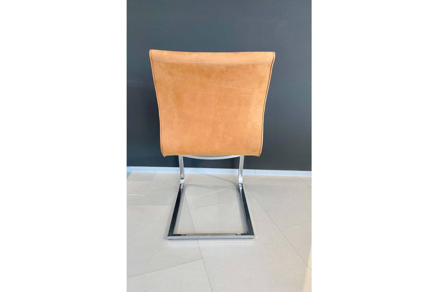 Team 7 - 2er-Set Magnum Freischwinger Ohne Armlehne Leder L7 Brandy Gestell Glänzend - 3