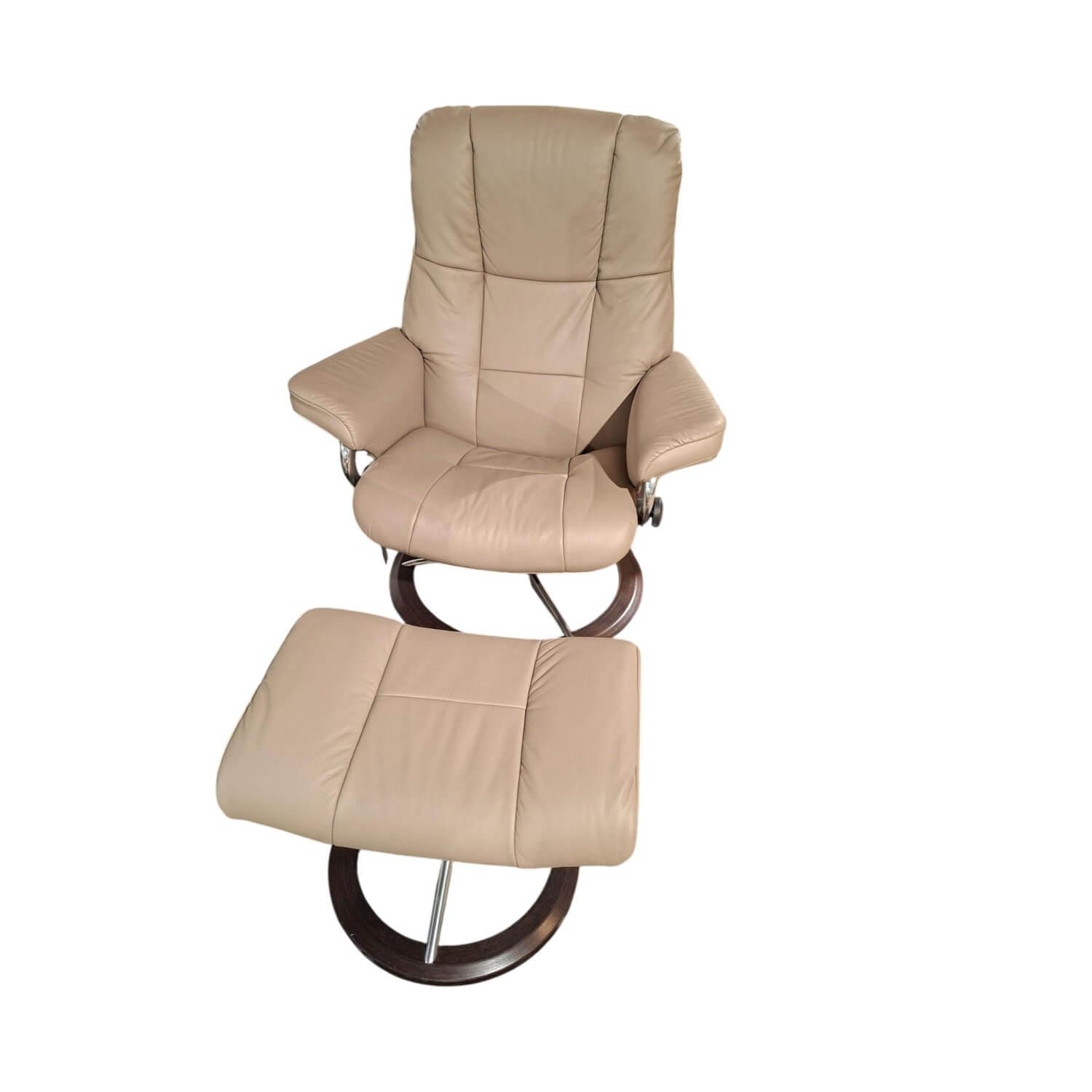 Stressless - Relaxsessel Mayfair M Leder Batick Mole Beige Gestell Signature Holz Wenge - 1