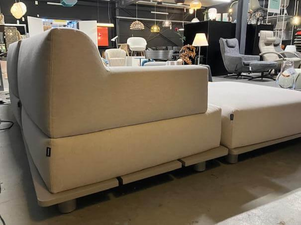 Kristalia - Outdoorsofa Palco Stoff Heritage Papyrus 07 Beige Natur Gestell Metall Grau London - 4