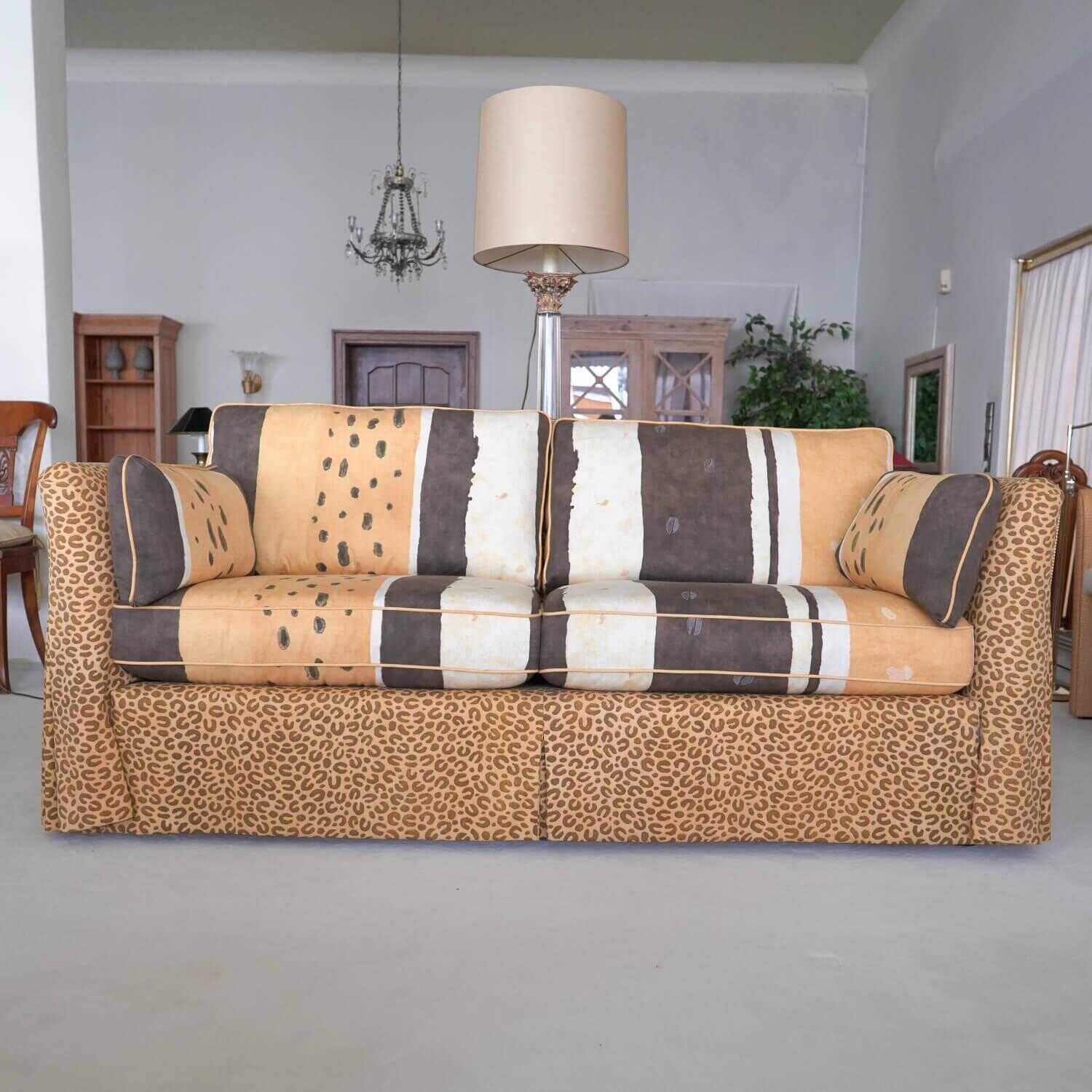 Sofa mit Housse Creativo Stoff Leopard