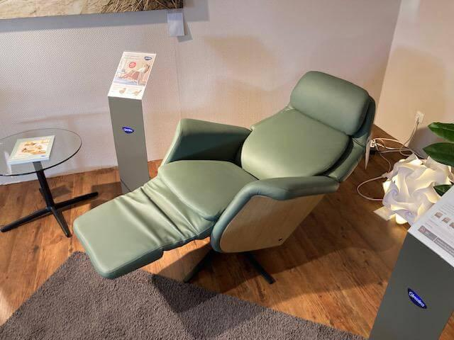Stressless - Relaxsessel Sam Leder 94 Paloma Fog 37 Grün mit elektrischer Relaxfunktion - 2
