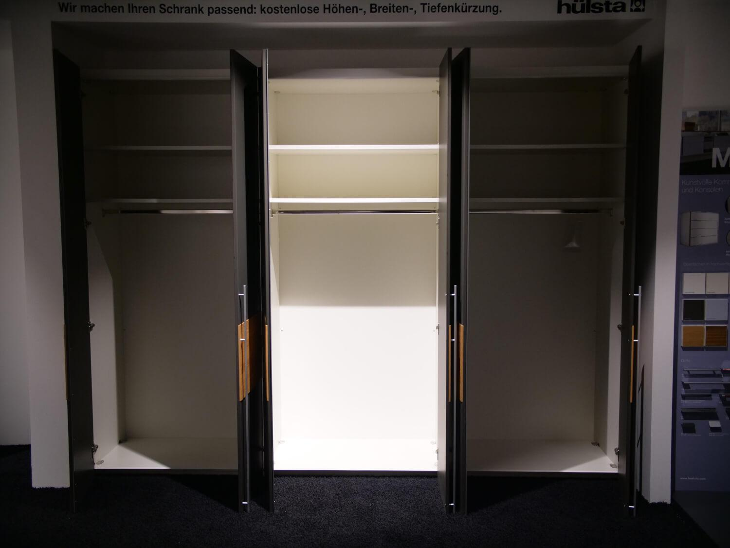 Hülsta - Kleiderschrank Mit Drehtüren Multi Forma II Lack Grau Eiche - 6