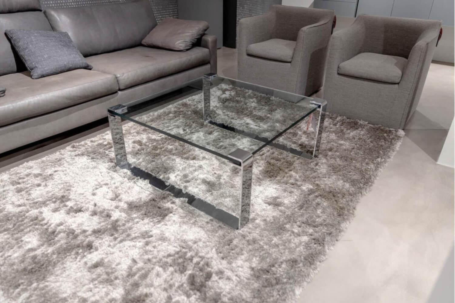 Draenert - Clubtisch Klassik Platte Klarglas Kufen Hochglanz-Chrom - 4