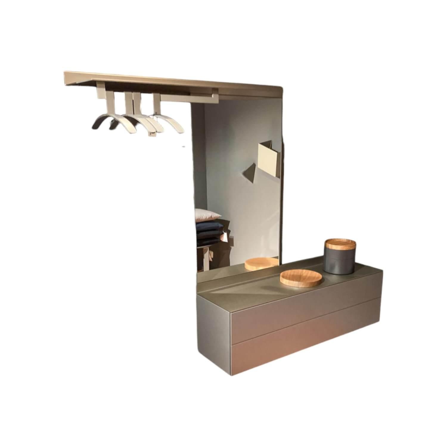 Schönbuch - Garderobenkombination S7 Lack Granit Grau Matt Aluminiumteile Bronze Eloxiert - 1